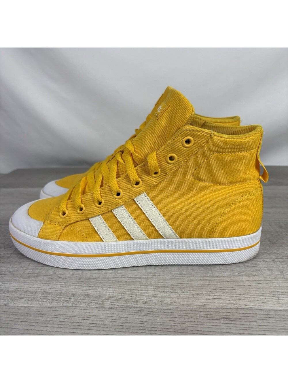 Size 7.5 - adidas Bravada Neo Mid Yellow